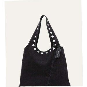 3.1 Phillip Lim Studded Washed Denim Market Tote Bag - Barely Used, Like New